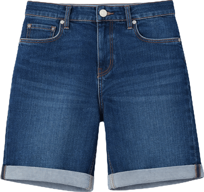 Women's Dark Blue Denim Shorts