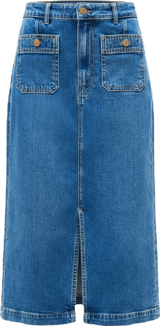 Women's Denim Midi Skirt