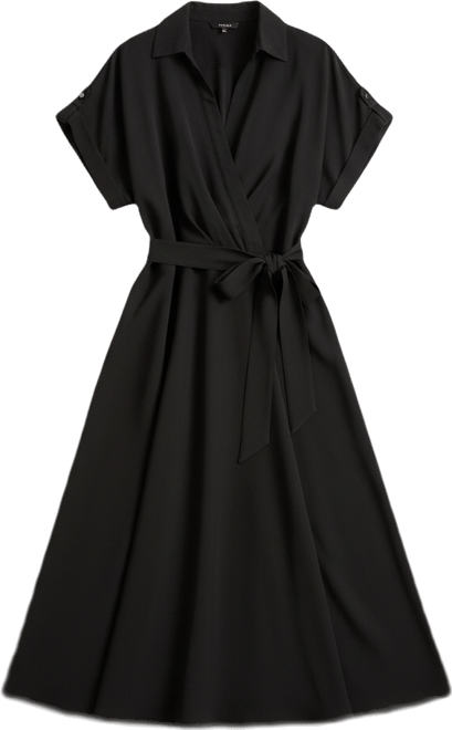 Plus Size Collared Neck Dress