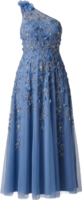 Petite One Shoulder Bead Dress