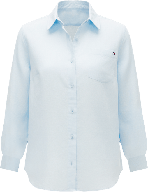 Women's Roll-Tab Sleeve Collared Shirt