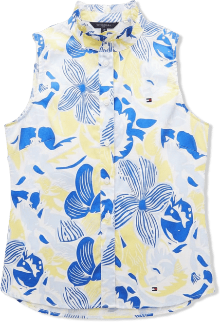 Women's Classic Frill Sleeveless Shirt