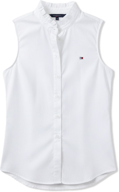 Women's Classic Frill Sleeveless Shirt