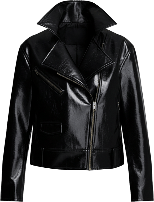 Women's Moto Collared Neck Jacket