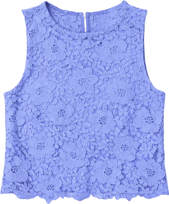 Women's Lace Crew Neck Top