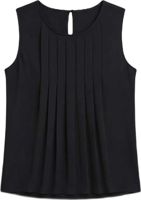 Women's Pleated Sleeveless Top
