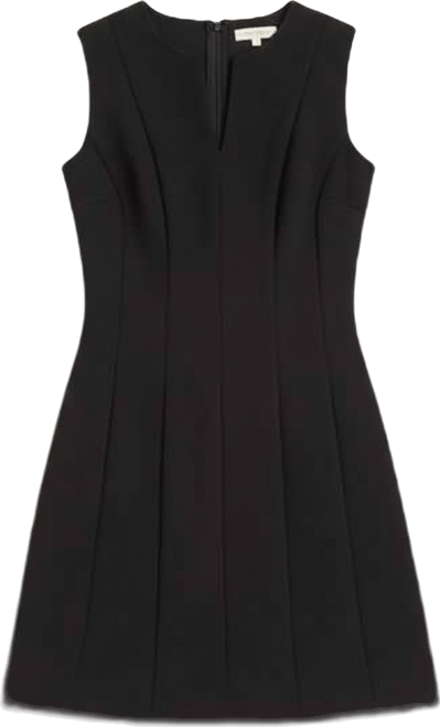 Women's V-Neck Multi Seamed Dress