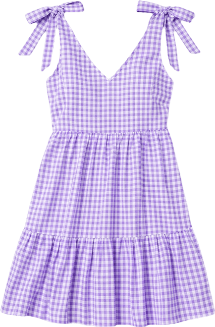Women's Blackberry Jam Gingham Mini Beach Dress