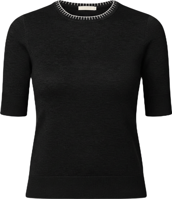Women's Whip Stitch Elbow-Sleeve Sweater