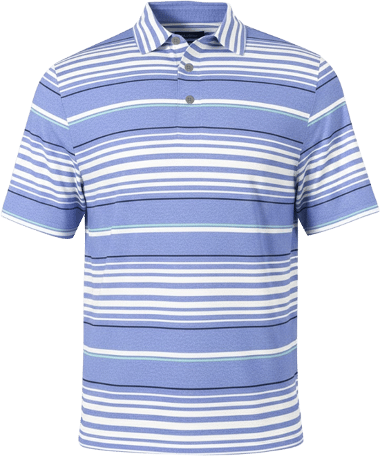 Men's Short Sleeve Striped Polo Shirt