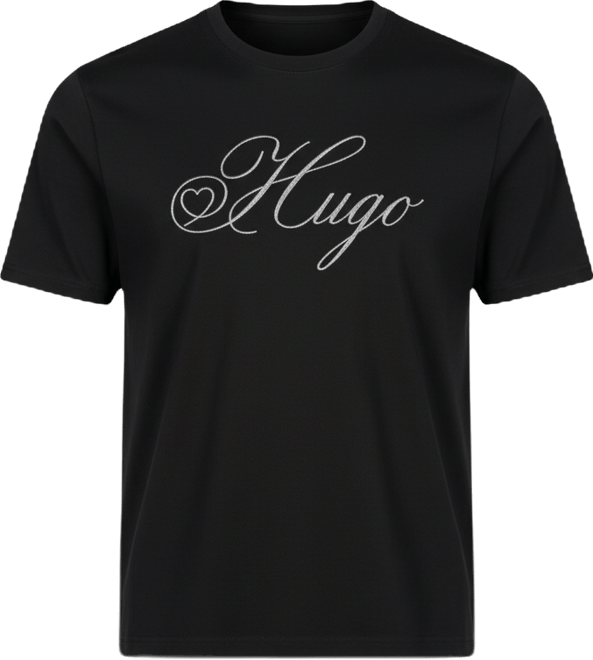 Hugo by  Men's Embroidered T-Shirt