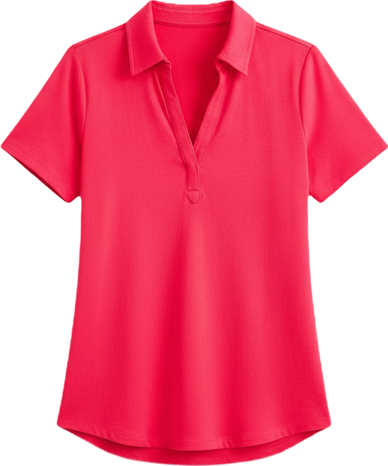 Women's Short-Sleeve Knit Polo Shirt, Exclusively at Macy's