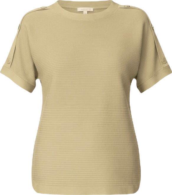 Women's Vertical Rib Sweater Knit T-Shirt