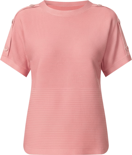 Women's Vertical Rib Sweater Knit T-Shirt