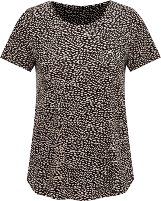 Women's Printed 3/4 Sleeve V-Neck Knit Top, Macy's Exclusive