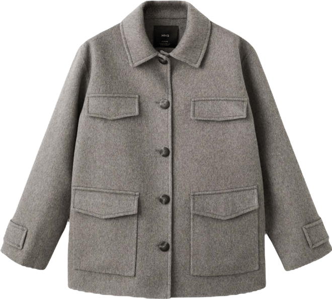Women's Pockets Wool Jacket
