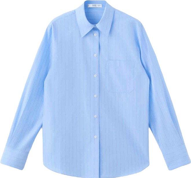 Women's Cotton And Lyocell Blend Straight Shirt