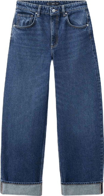 Women's Cuffed Hem Balloon Jeans
