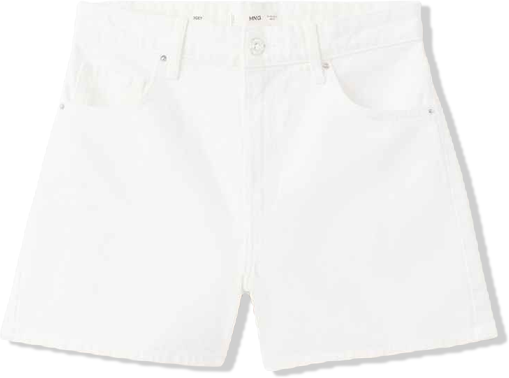 Women's High-Waisted Straight-Fit Denim Shorts