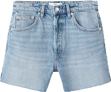 Women's Frayed Hem Denim Shorts