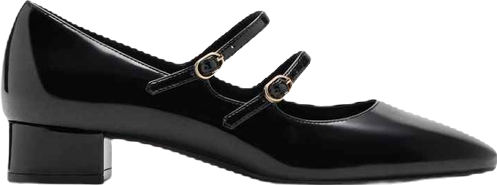 Women's Buckle Patent Leather Shoes