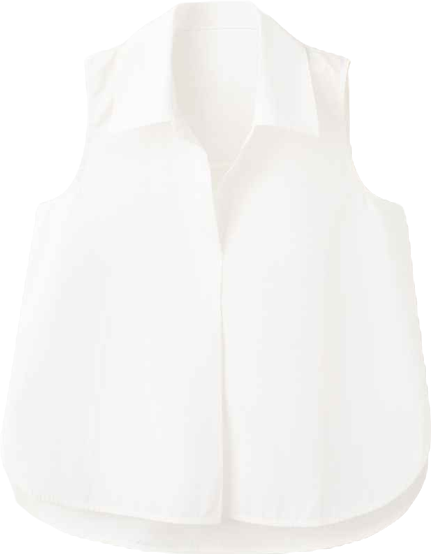 Women's Sleeveless Cotton Shirt