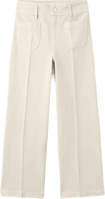 Women's Pockets Wide-Leg Jeans