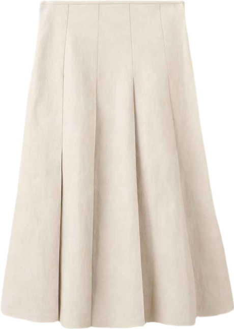 Women's Faux-Leather Godet Skirts