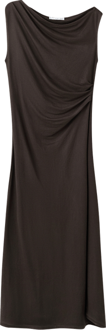 Women's Asymmetric Draped Gown