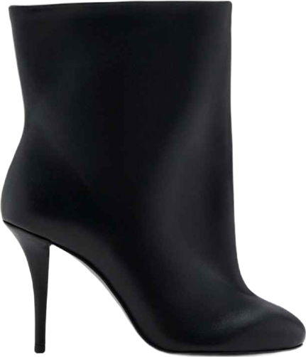 Women's Wide Shaft Leather Heeled Boots