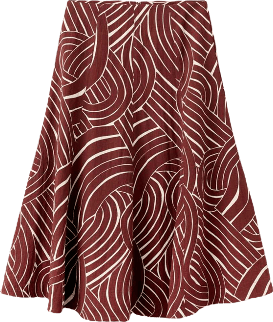 Women's Geometric Print A-Line Skirts