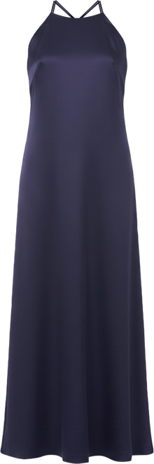 Women's High-Neck Open-Back Maxi Dress