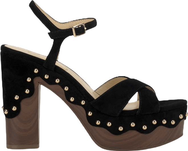 Women's Samintia Studded Wooden Platform Sandals