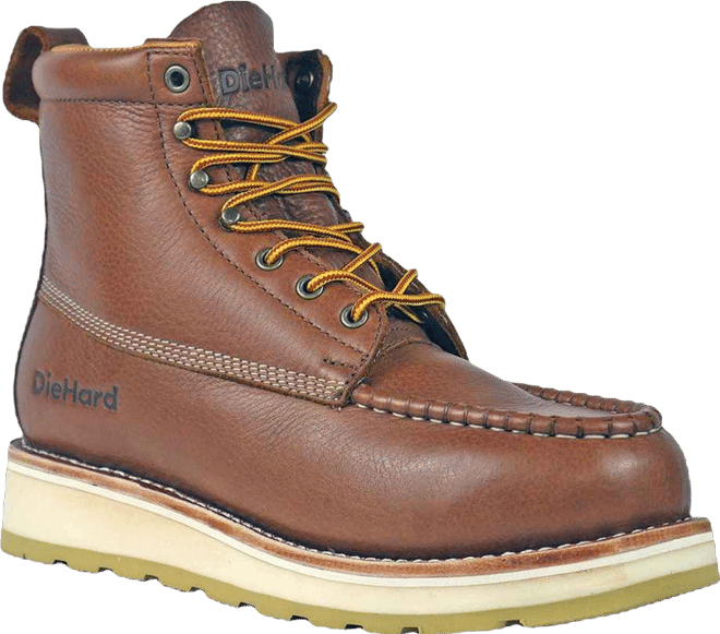 Men's Malibu 6 Inch Rust Soft Toe Work Boot