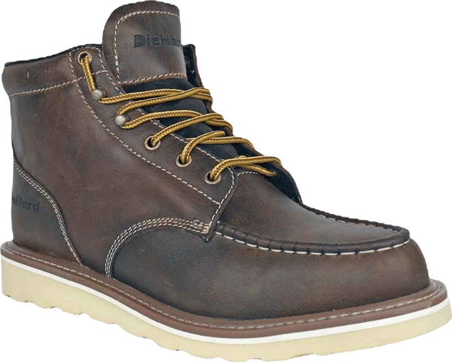 Men's Mustang 6 Inch Soft Toe Work Boot Waxy Brown
