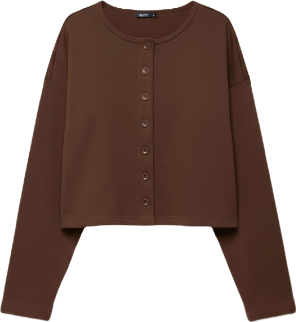 Women's Binah Oversized French Terry Button Up Sweatshirt