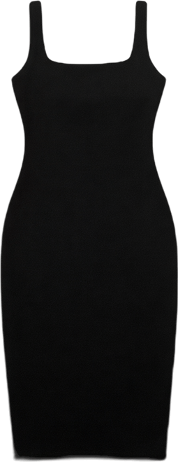 Women's S3 Sculpting Shapewear Square Neck Tank Midi Dress