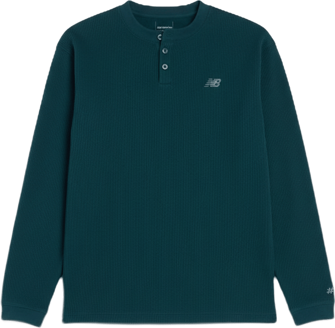 Numeric Waffle Knit Long Sleeve Henley - New Balance