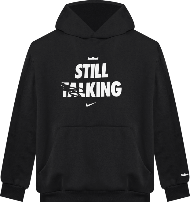 LeBron "Shut Up and Dribble" 男款 Nike Therma-FIT 刷毛套頭籃球連帽上衣