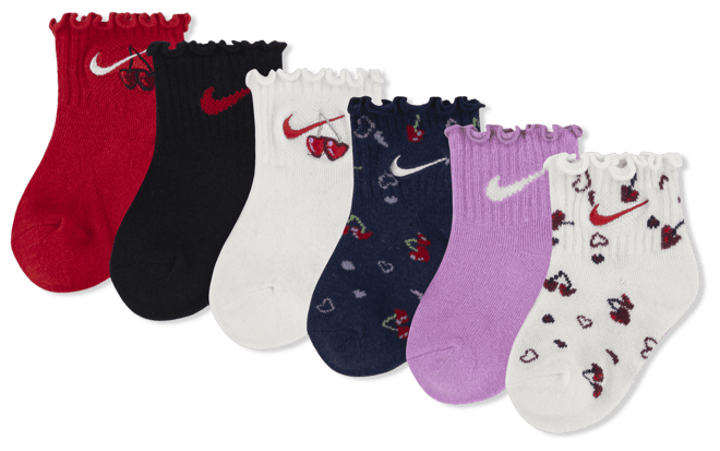 Nike Cherry Lettuce Socks 6 Pack - Girls' Infant | Kids Foot Locker
