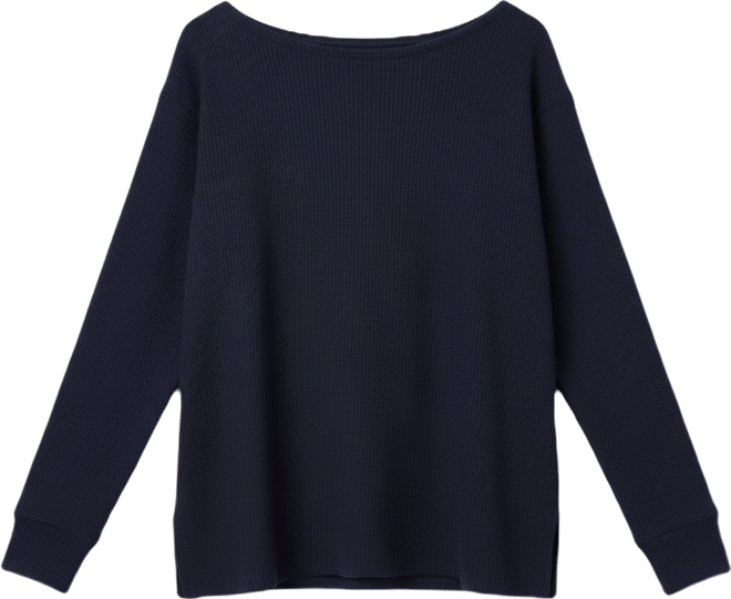 Women's Damari One Shoulder Oversized Waffle Top