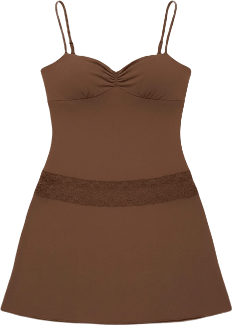 Women's Zurie Lacey Drop Waist Mini Dress