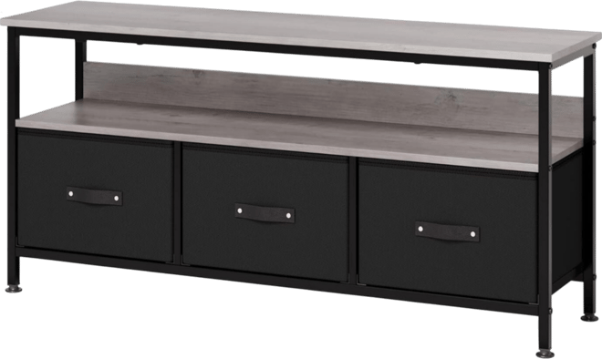 Tv Stand for Living Room, Dresser-Style Tv Stand with 3 Drawers