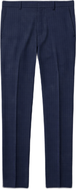 Men's Slim-Fit Gripper Waist Dress Pants