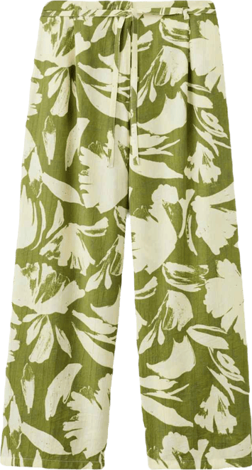 Women's Floral Print Straight Pants