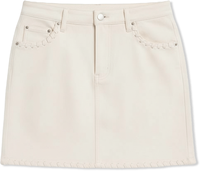 Women's Faux-Suede Woven Mini Skirt, Macy's Exclusive