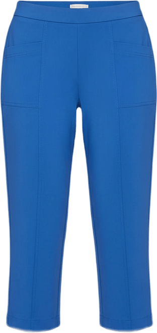 Women's The Royal Treatment Relaxed Flat Front Patch Pocket Capri
