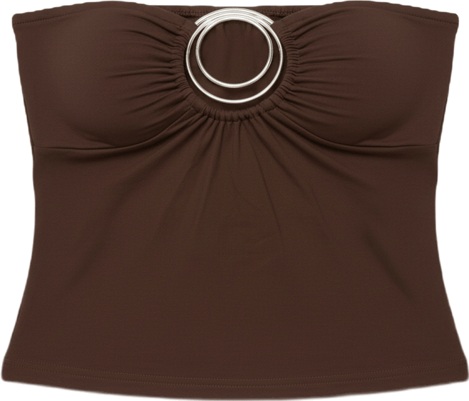 Women's Oriella Abstract Ring Cutout Top