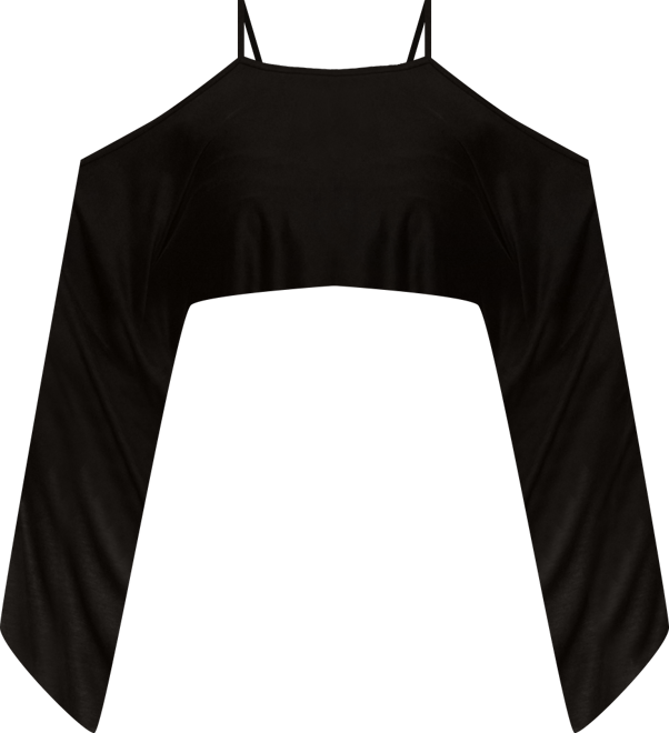 Women's Ivanna Cutout Cape Cropped Top