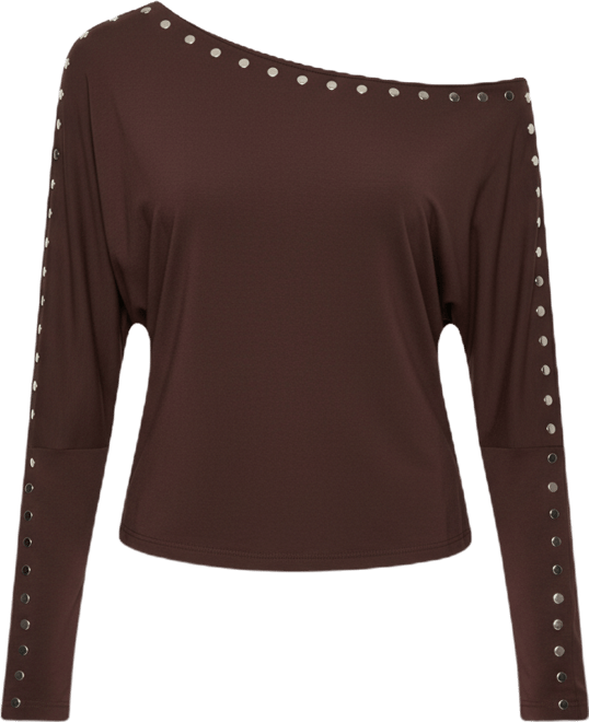 Women's Paola Off Shoulder Stud Top